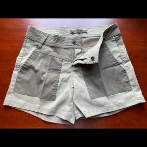 PrAna Womens Asha Stretch Cargo Hiking Shorts Outdoor Utility